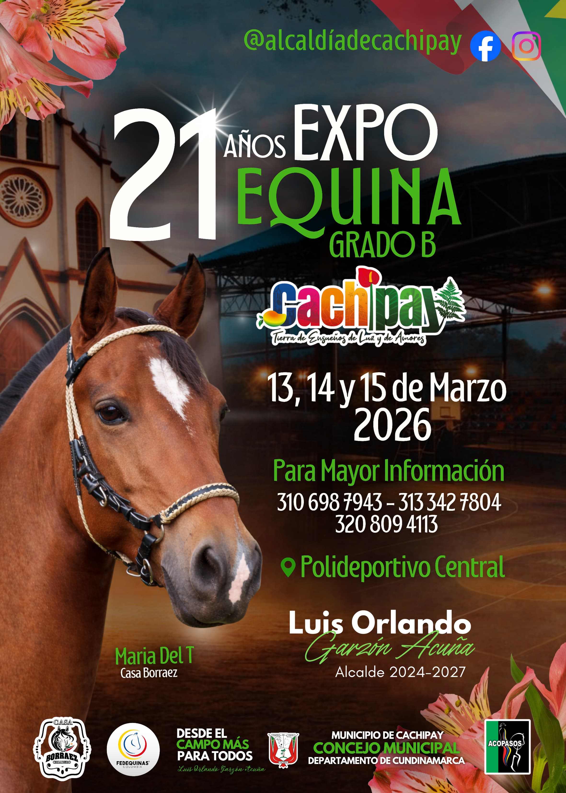 Cachipay - Expo Equina Grado B, 13, 14 y 15 de marzo