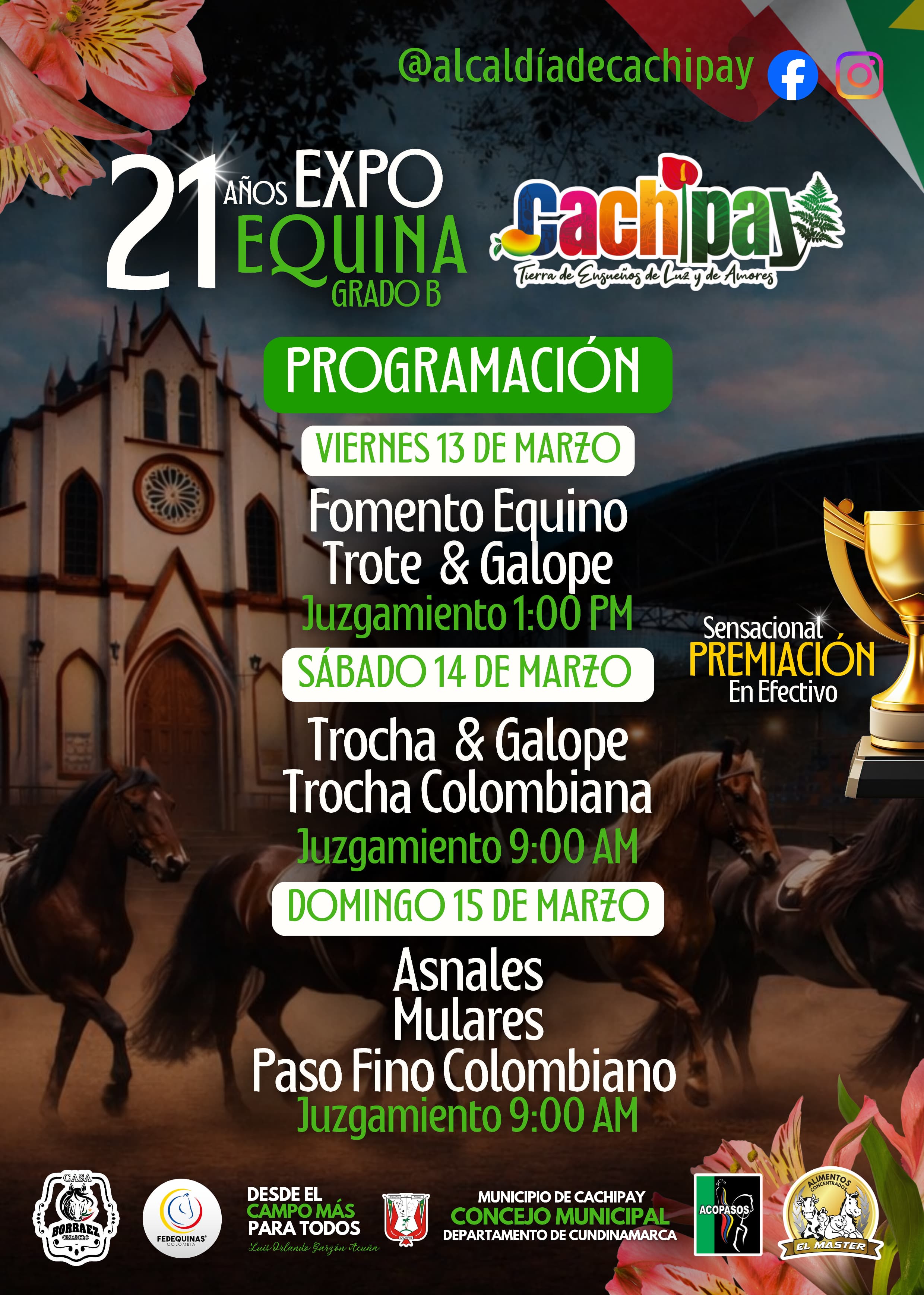 Cachipay - Expo Equina Grado B, programación